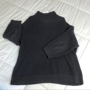 Mock Neck Oversized Sweater